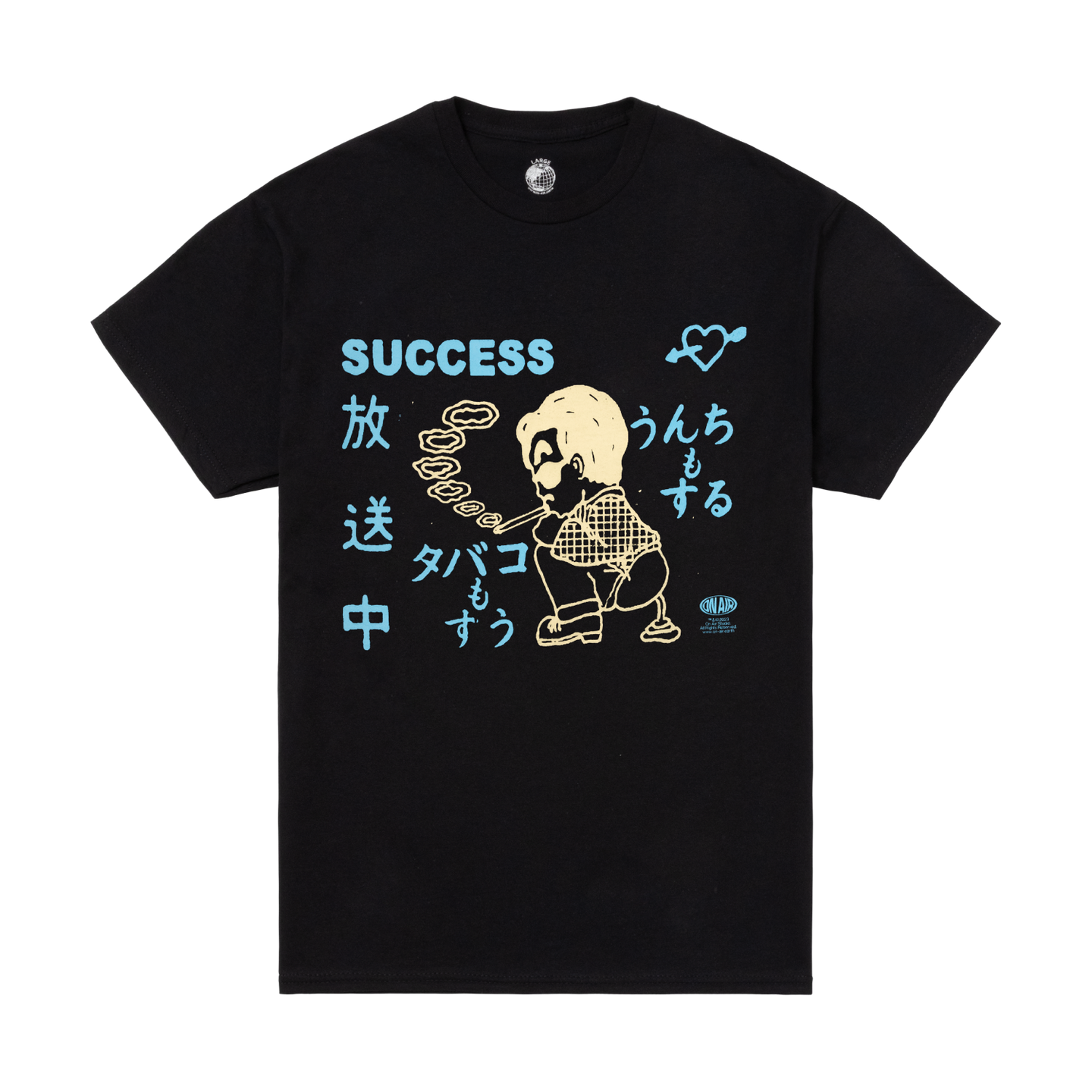 タバコ SUCCESS S/SL Tee (Black)