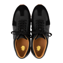 Load image into Gallery viewer, Air Sole German Trainer (Black) - Tomo &amp; Co.
